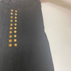 Car mar high waisted jeans with studs
